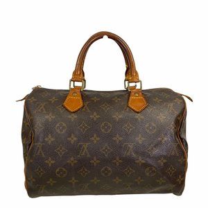 Authentic Louis Vuitton Satchel Bag Speedy 30 Used LV Handbag Vintage